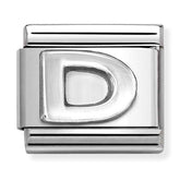 Nomination Composable Classic Link 330113/04 Letter D in 925 Silver